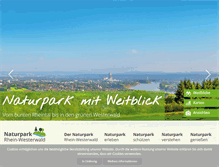 Tablet Screenshot of naturpark-rhein-westerwald.de